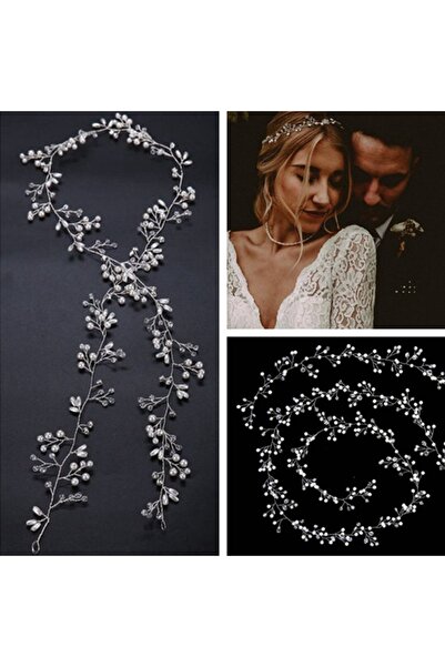 bba new trend 40cm اللبلاب تاج الزفاف طويل تيارا الزفاف، مشبك الزفاف، شعر الز...