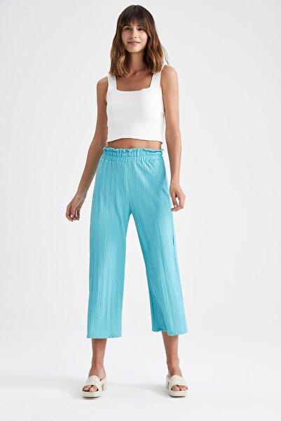 DeFacto Elastic Waist Wrap Fabric Capri Sweatpants