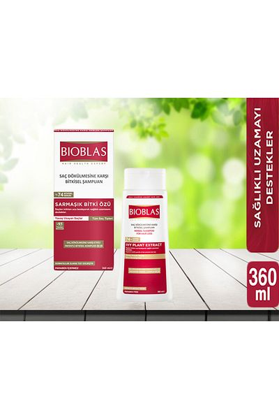 Bioblas Ivy Plant Extract Healthy Extension Shampoo - 360 ML 1 Piece