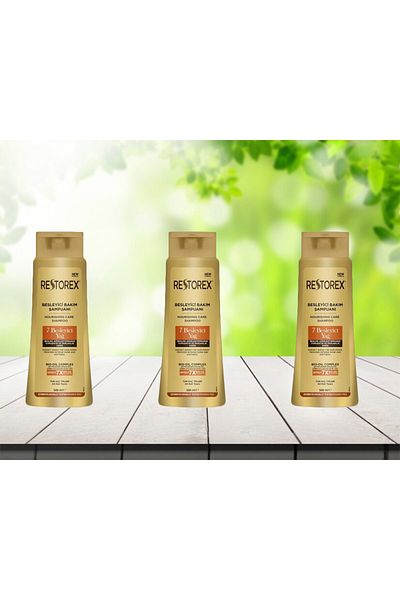 Restorex 7 Nourishing Oil Care Shampoo - 500 ML * 3 Pieces