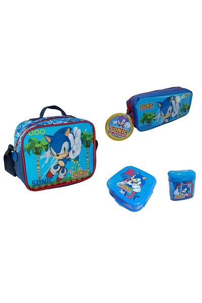 WİGGLE Sonic Lunch Box, Pencil Box and Lunch Box (WITH PENCILER GIFT)