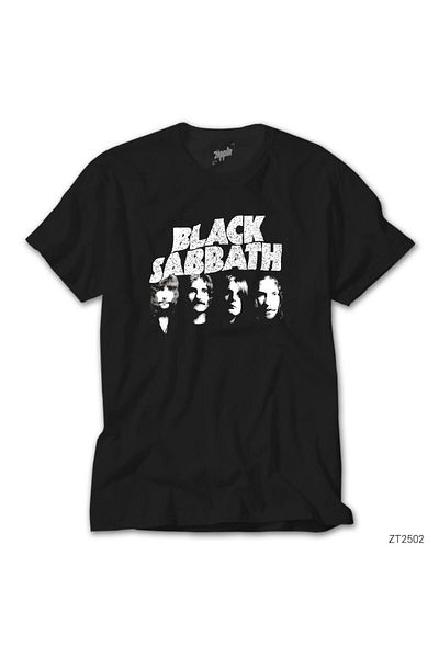Z zepplin Черна тениска на групата Black Sabbath