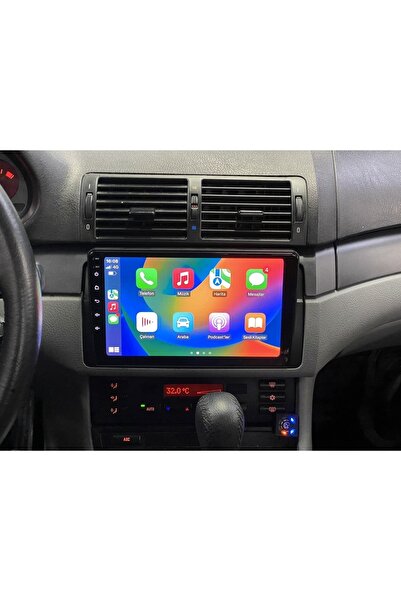 Carnavi BMW 3 SERİ E46 Uyumlu KABLOSUZ CARPLAY-A.AUTO MULTİMEDYA GERİ GÖRÜŞ KAMERA