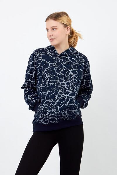 Volanlı Hanorac cu model bleumarin