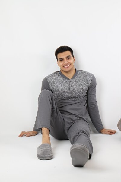 ŞİPKA 100% PAMUK JEDNOSTAVNI JERSEY MUŠKI PIZAMA SET 1030