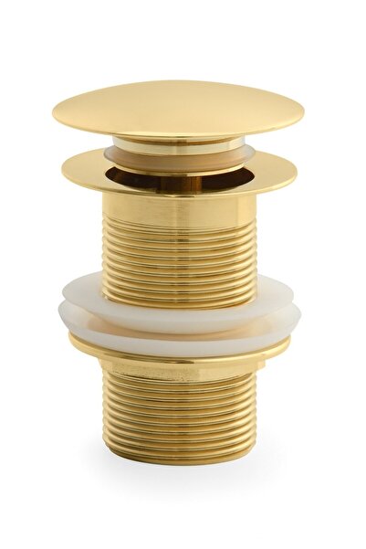 banyosepeti Pop Up Lavabo Sifonu Altın Lavabo Sifonu Siyah Lavabo Sifonu Pasl...