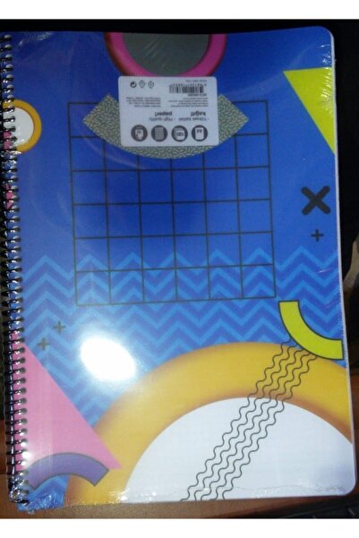 Faber Castell Castell High Quality A-4 Spiral 100 Sheets Notebook Checked