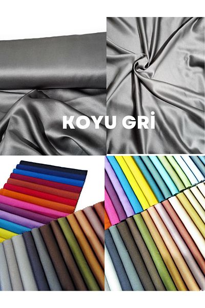 MebelPort Curtain Phonluk Satin Plain Sewing Extrafor Gathered