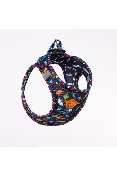 Pawstar Dino Air-Mesh Cat Dog Chest Collar - Small
