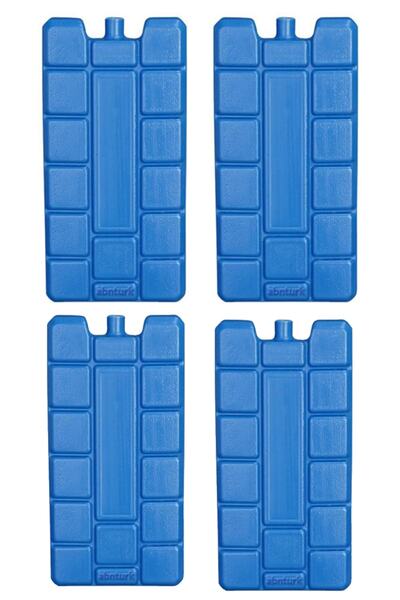 abnturk 4 Adet Kaset Termos Buz Aküsü Extra Soğutma Özellikli Jel Sıvılı 400m...