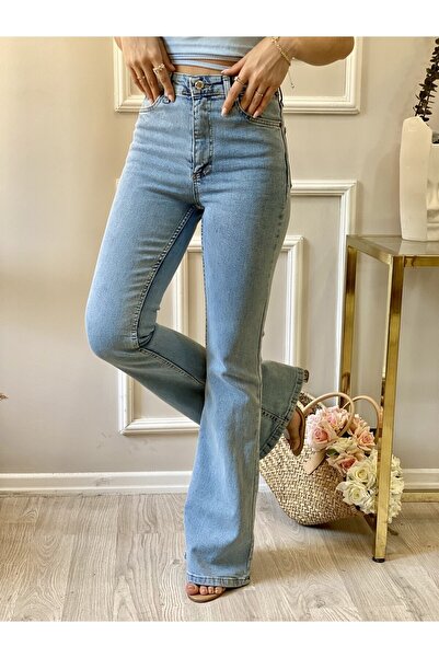 BROSERER Atena Buz Kar Іспанська синя джинсова тканина з високою талією, синя...