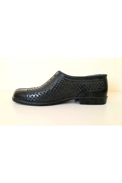 ASUDE Rubber Work Shoes Lined Black Rubber