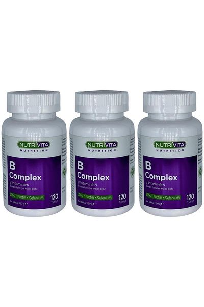 Nutrivita Nutrition Vitamin B Complex - 3x120 Tablets