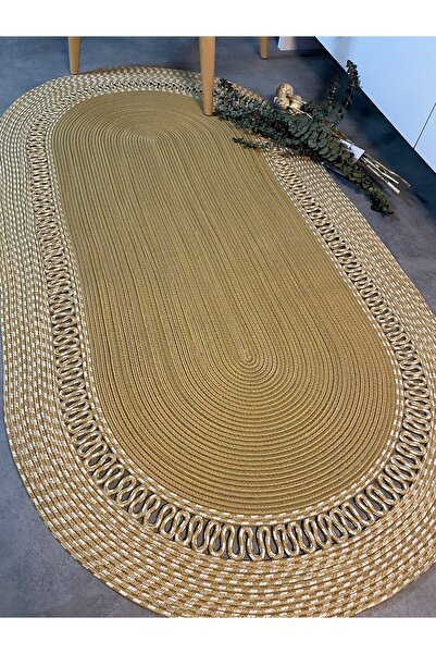 MaVaux Lotus Jüt Hasırlı El Örgüsü Kilim