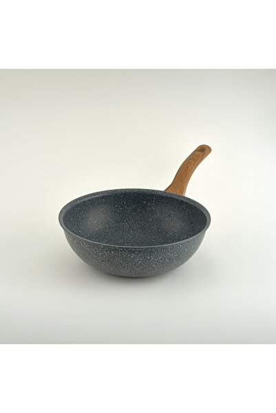 Leydi Marble Natura Granit Wok Tava 26 Cm