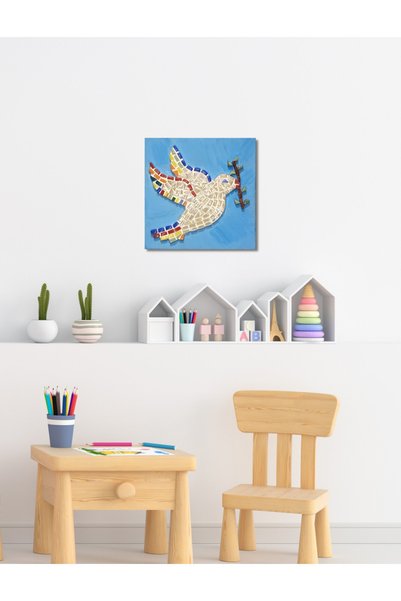 Zen Mozaik Children's Mosaic Set - Care and Hand Skill Developmental Artistic Educational Toy (Bird)