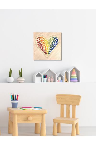 Zen Mozaik Children's Mosaic Set - Attention and Hand Skill Development Artistic Educational Toy (HEART)