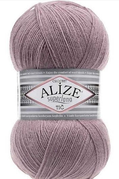 Alize Superlena Crochet 1 Piece Lilac Color: 124