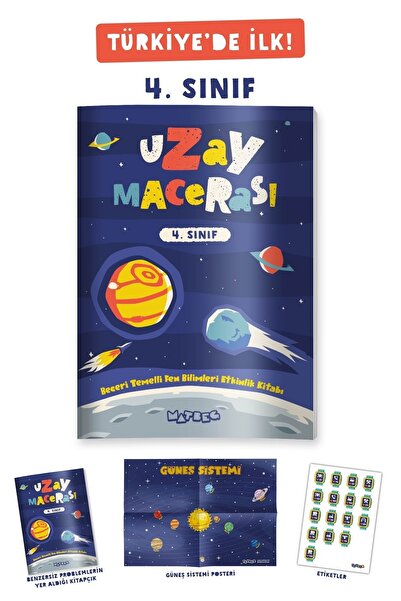 MATBEG Fenbeg 4.sınıf Uzay Macerası Beceri Temelli Fen Bilimleri Etkinlik Kitabı