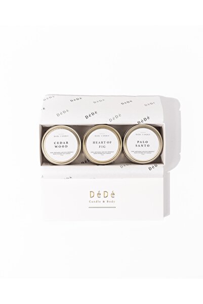 DeDe Candle & Wellness Studio 3'lü Keşif Seti Mum | Discovery Trio