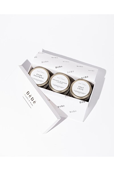 DeDe Candle & Wellness Studio 3'lü Keşif Seti Mum | Discovery Trio