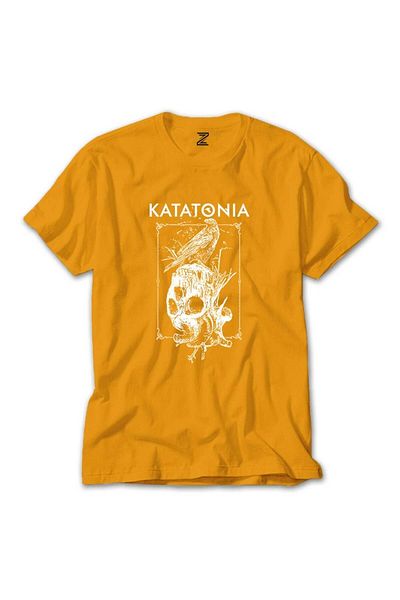 Z zepplin Κίτρινο T-shirt με λογότυπο Baphomet