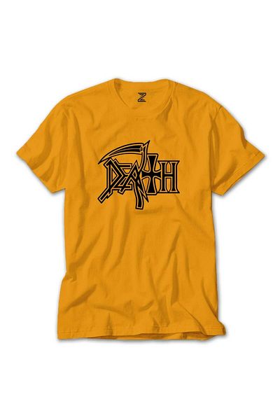 Z zepplin Κίτρινο T-shirt με λογότυπο θανάτου