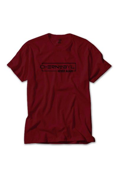 Z zepplin Chernobyl Never Again Red T-shirt