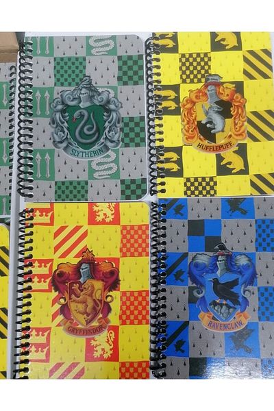 Keskin Harry Potter A6 80 Yp. Striped Spiral Notepad