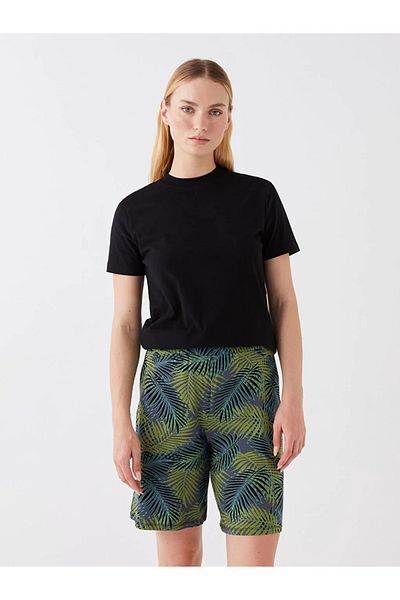 LC Waikiki Basic Women's Elastic Waist Patterned Shorts