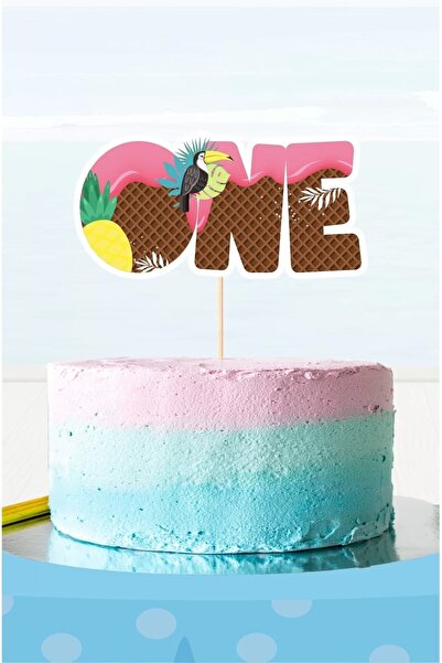 neşeli günlerim Στολίδι κέικ με θέμα το καλοκαίρι (1) *χοντρό χαρτί