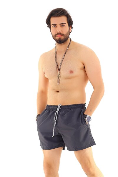 Deafox Ανδρικό θαλάσσιο σορτς με λεπτομέρεια από Anthracite