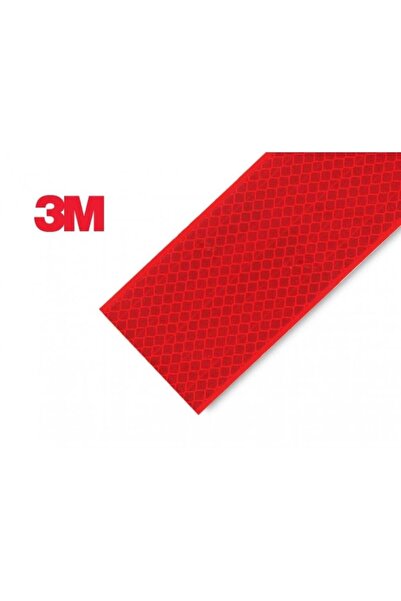 3M 1 Metre Şerit Bant Kırmızı - Şerit Reflektör - Dorse Reflektörü E Belgeli