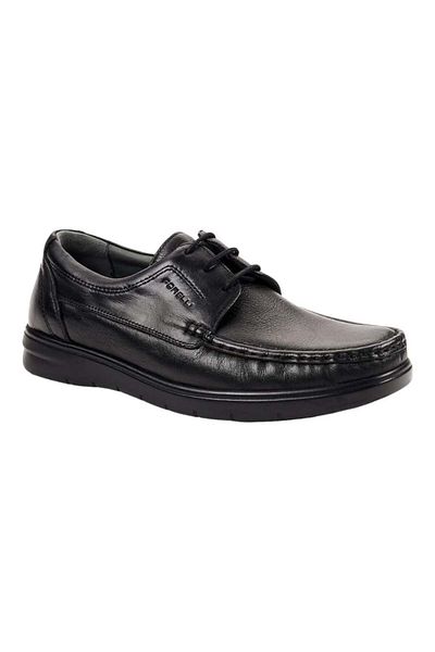 Forelli 32629-H Edin Men's Black Comfort Leather Shoes
