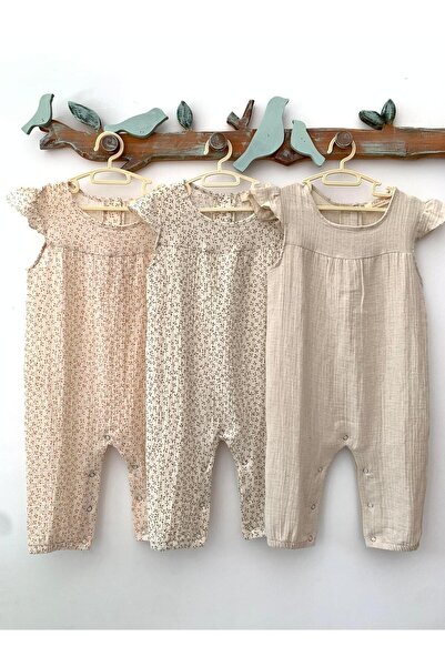 Mujo Baby&Kids Διπλή φόρμα για κορίτσια από μουσελίνα - 100% οργανικό βαμβάκι