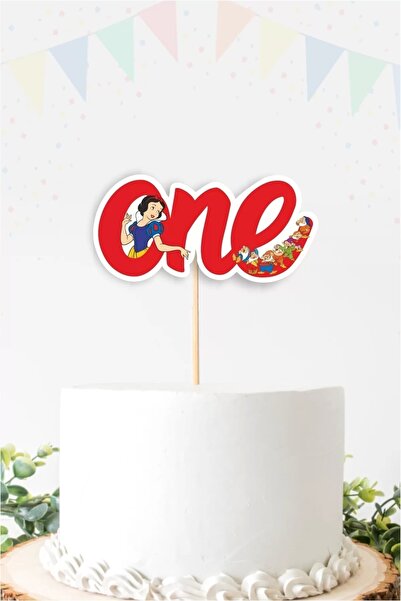 neşeli günlerim Στολίδι για τούρτα Snow White One *χοντρό χαρτί