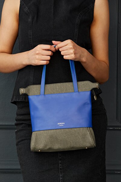 minebag Дизайн з довгими ручками Lady Жіноча ексклюзивна сумка Saks Синя