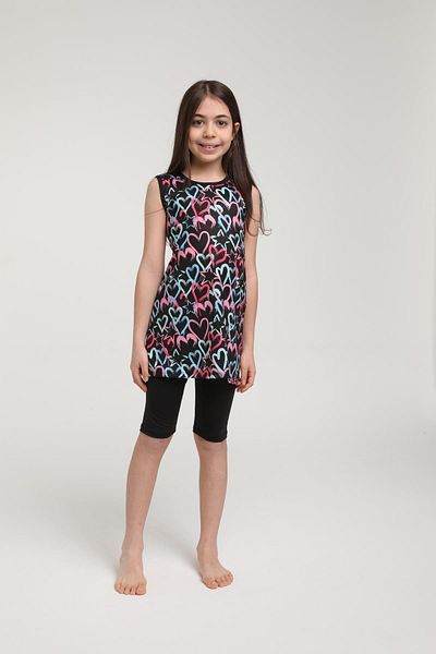 SEBOTEKS Sleeveless Tights Girl's Swimsuit 3501