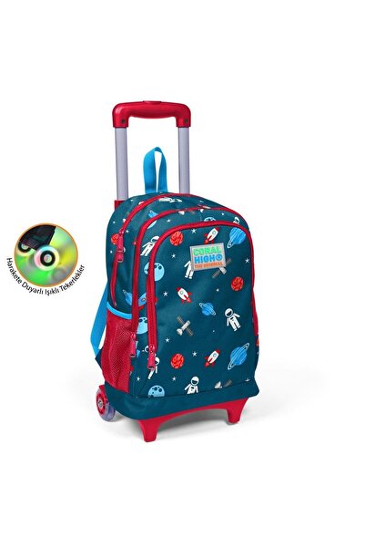 Coral High Kids Indigo Red Space Patterned 2-Piece Bag Set with Squeegee SET0223136