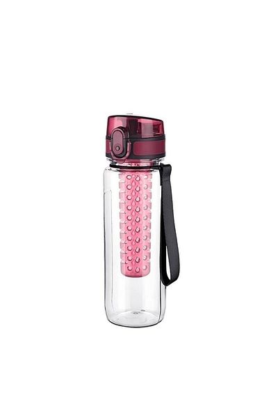 EbruliHomeArt 500 ml Lockable Pink Detox Water Bottle
