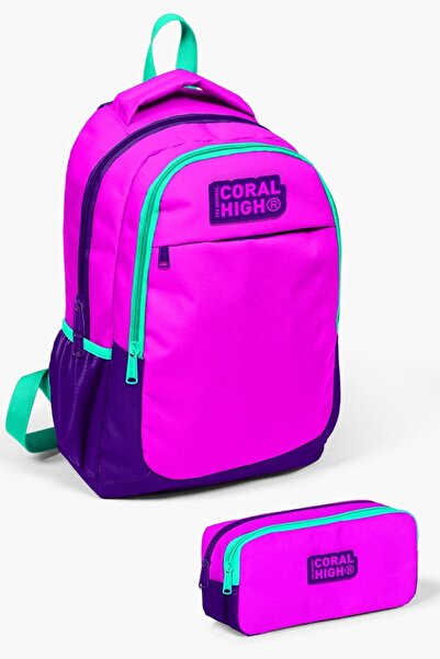 Coral High Kids Pembe Mor 2'li Okul Çanta Seti SET0214401