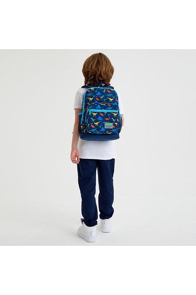 Coral High Set de geanți de școală din 2 bucăți cu model de dinozaur bleumarin pentru copii SET0223115