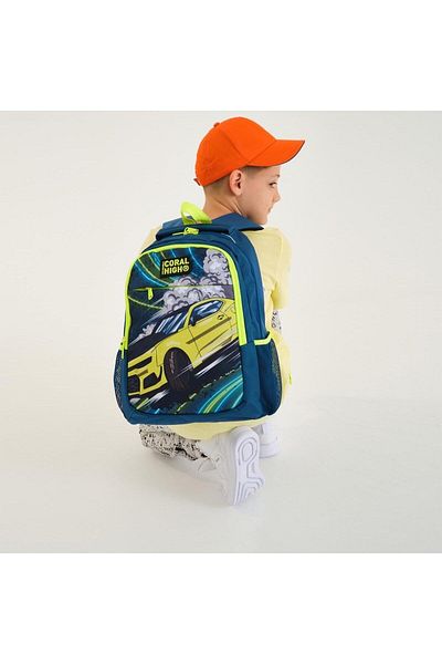 Coral High Kids Nefti Highlighter Yellow Car Model Set de 2 genți de școală 0214406