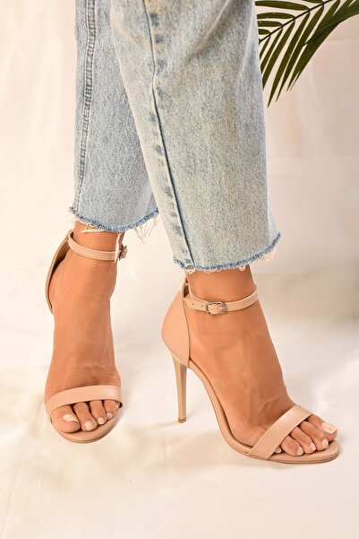 Shoeberry Dámské boty na podpatku Midia s jedním páskem