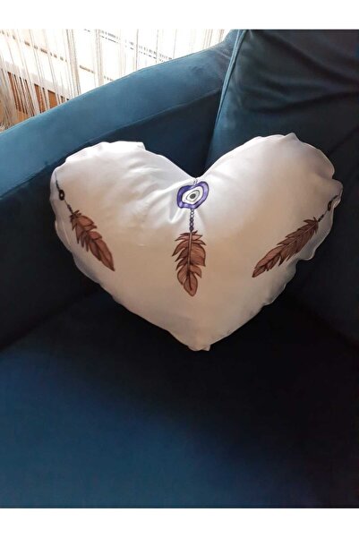 LADİJİTAL BASKI ÇÖZÜMLERİ Сатинова подушка з візерунком «Назар» на серці