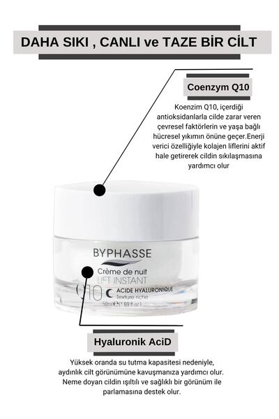 BYPHASSE Coenzym-Q10 Anti-Aging and Recovery Night Cream 50ml