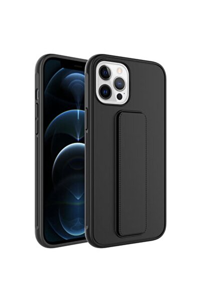 Rivor Apple iPhone 12 Pro Max Kılıf Kamera Çıkıntılı Standlı Yumuşak Dokulu R...
