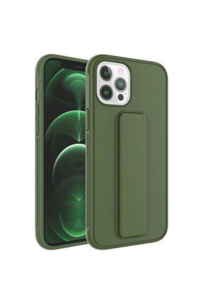 Rivor Apple iPhone 12 Pro Max Kılıf Kamera Çıkıntılı Standlı Yumuşak Dokulu R...