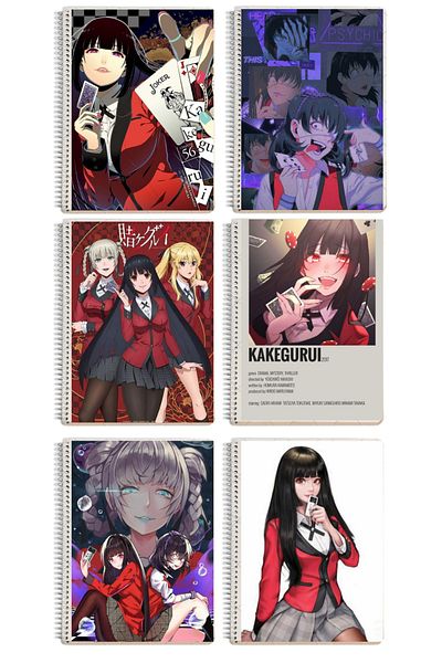 animeandyourworld KakeguruiA4 size 1 piece 72 pages (lined or checkered) notebook