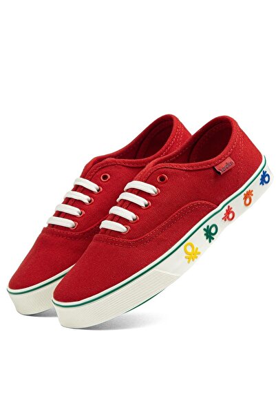 Benetton ® | BN-30954- Kirmizi - Kadın Spor Ayakkabı